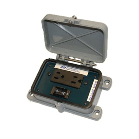 Automation Systems Interconnect Panel Interface Connector With A 10A Breaker And A 120V Dual AC Receptacle RAI-DAC-107-B